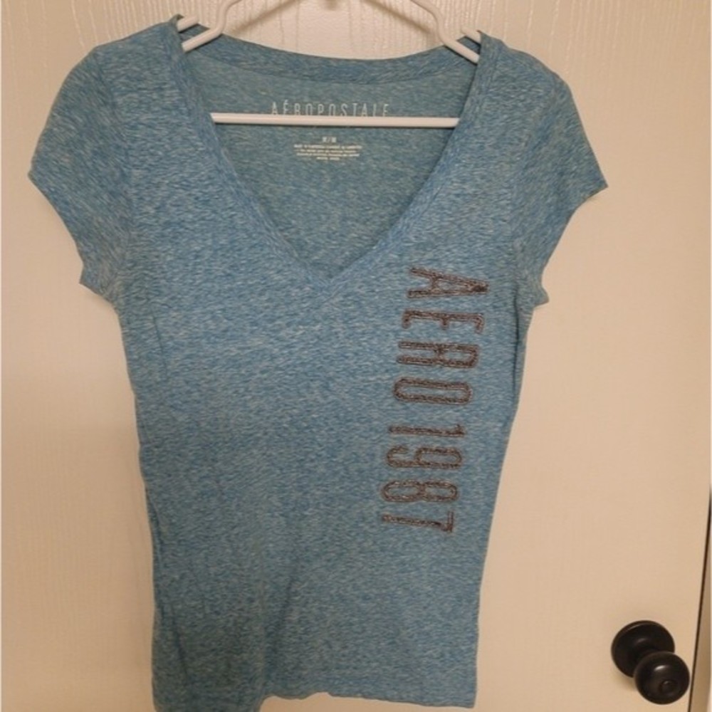 Blue Aero 1987 see through shirt